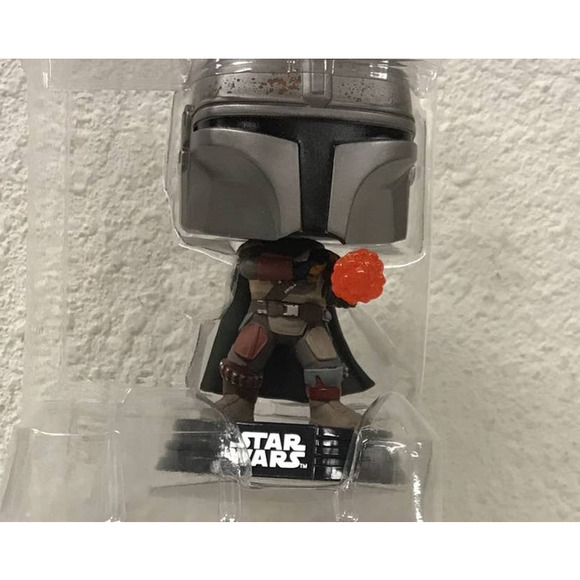 Funko Pop Star Wars The Mandalorian with Flame Exclusive #355 - Picture 5 of 6